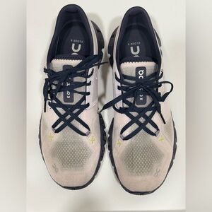 On Running Cloud X Athletic Shoes - Black and Cream
